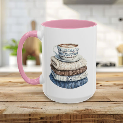 Cozy Winter Wool Sweaters Mug (11/15oz)