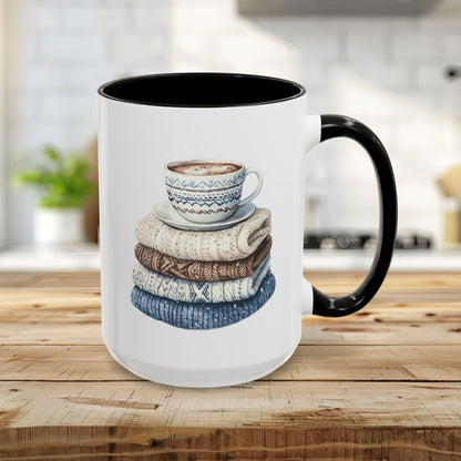 Cozy Winter Wool Sweaters Mug (11/15oz)