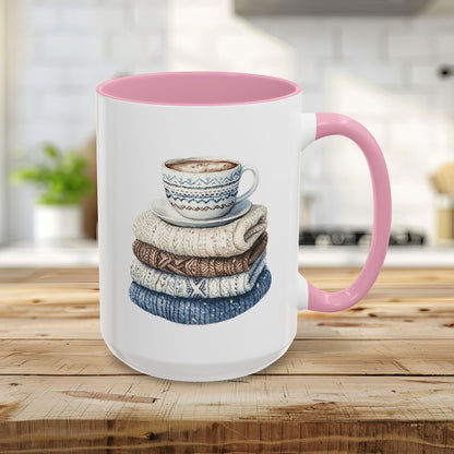 Cozy Winter Wool Sweaters Mug (11/15oz)