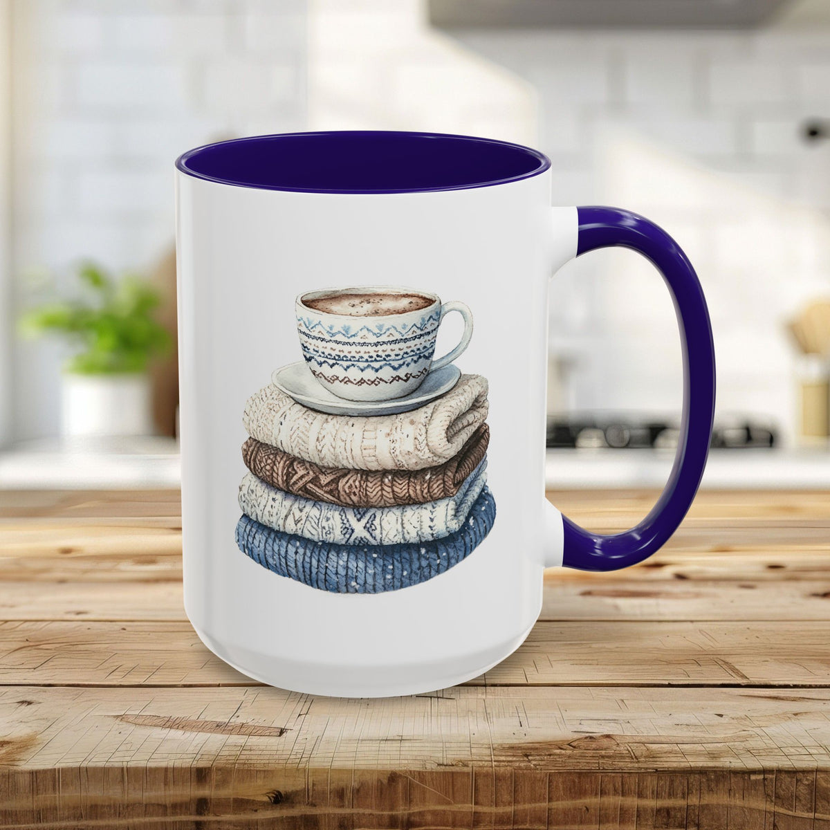 Cozy Winter Wool Sweaters Mug (11/15oz)