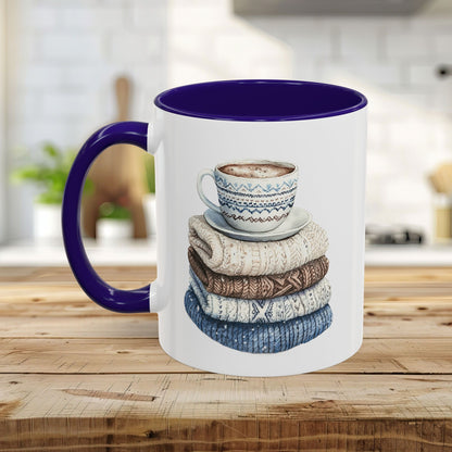 Cozy Winter Wool Sweaters Mug (11/15oz)