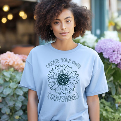 Create Your Own Sunshine Sunflower T-Shirt