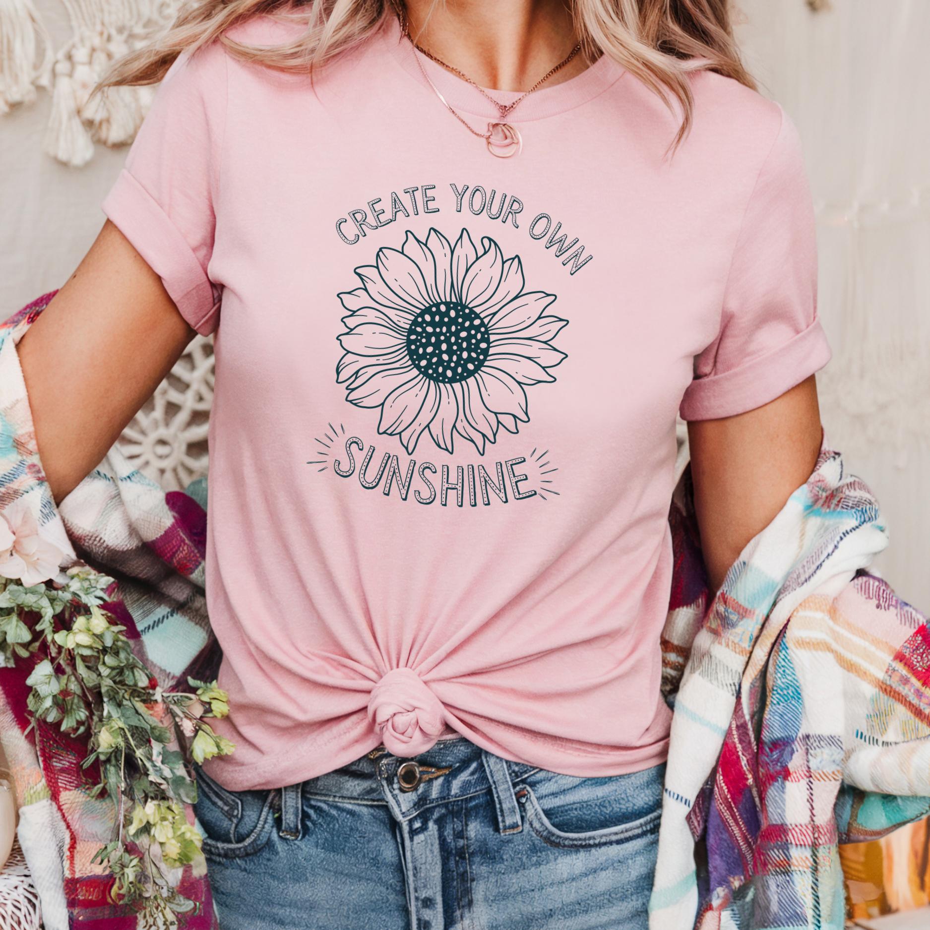 Create Your Own Sunshine Sunflower T-Shirt