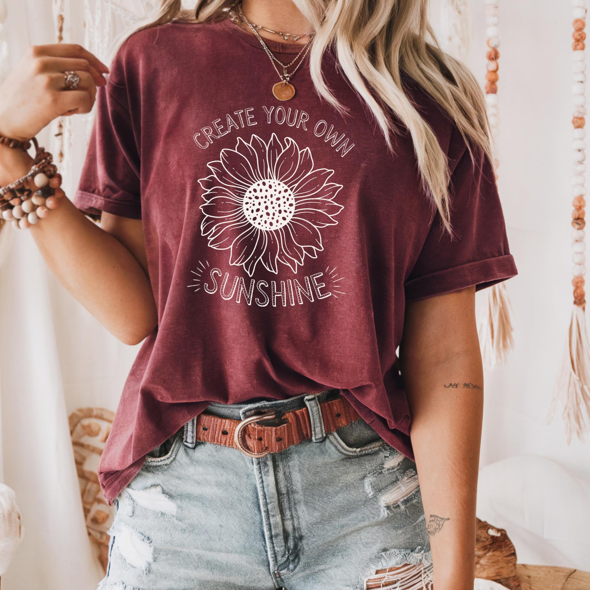 Create Your Own Sunshine Sunflower T-Shirt
