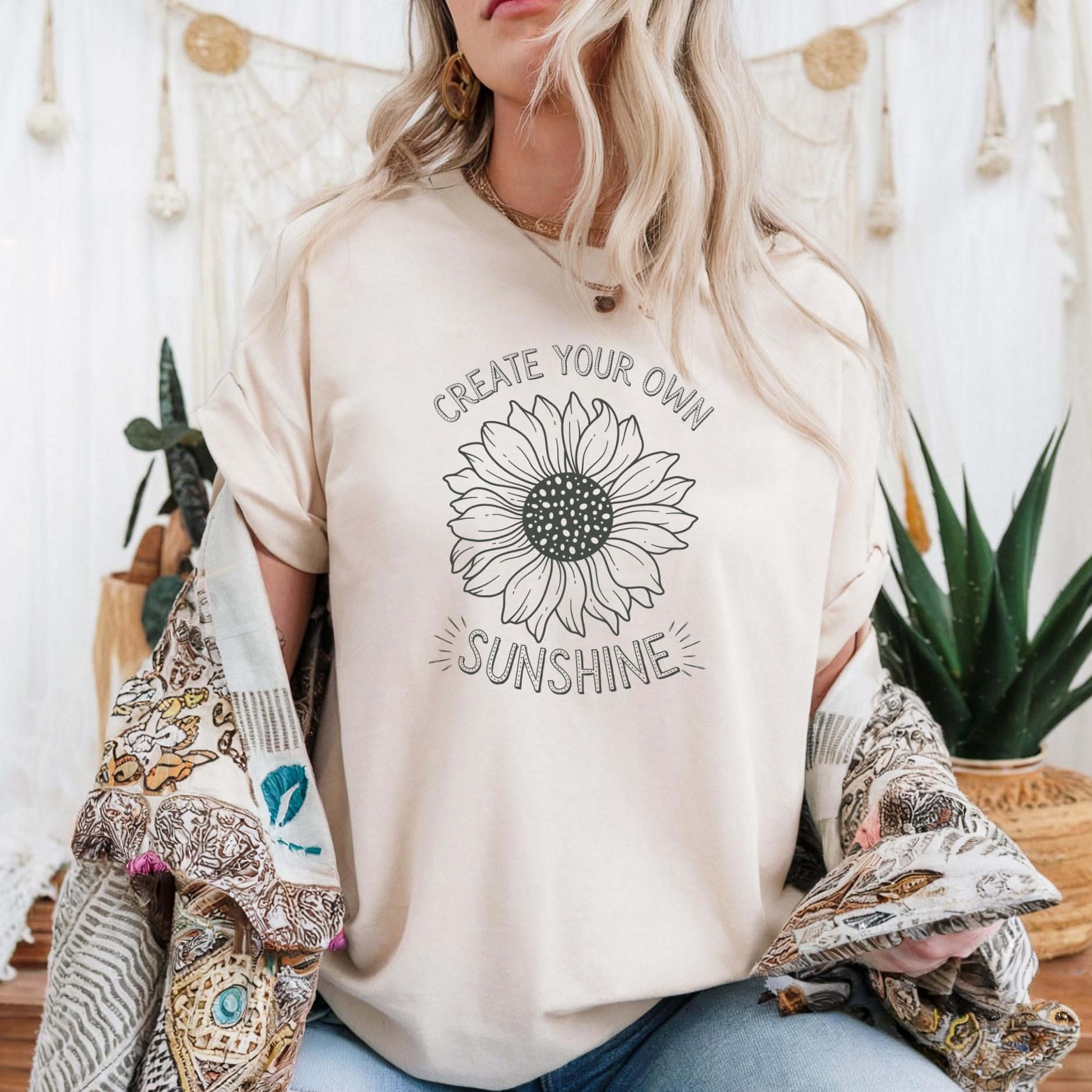Create Your Own Sunshine Sunflower T-Shirt