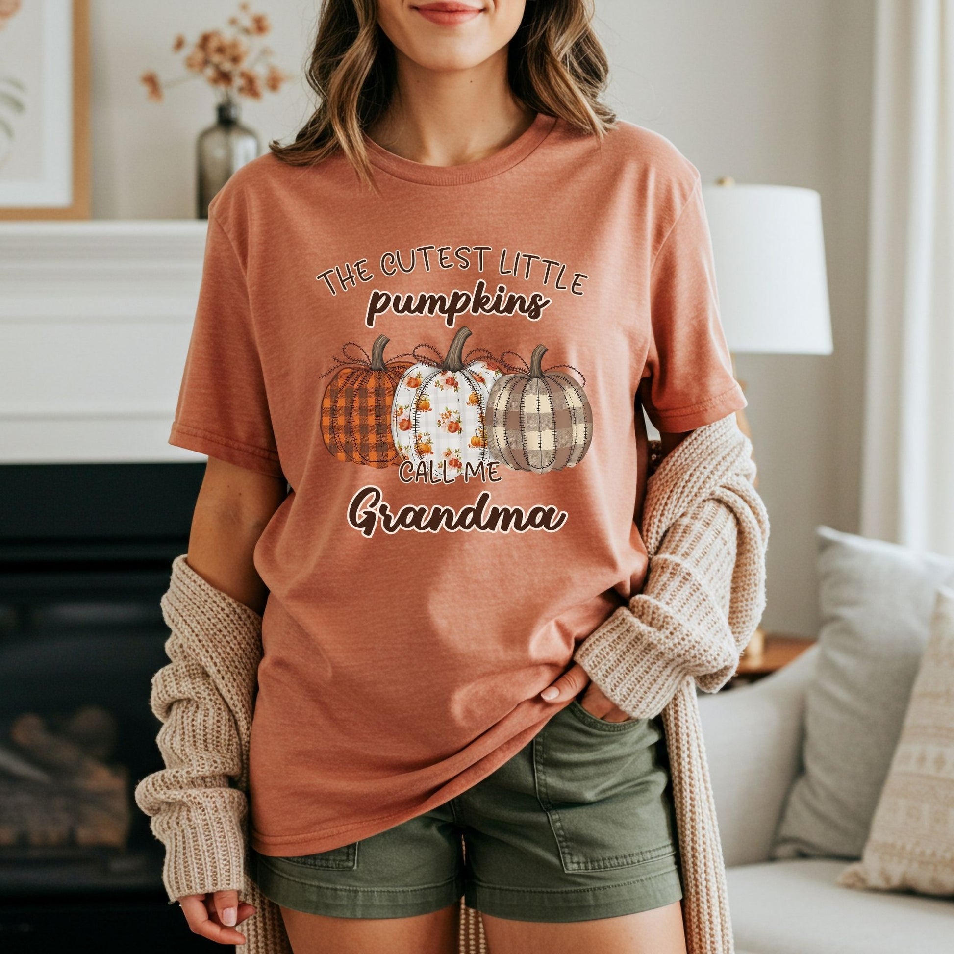 Customizable Grandmother Pumpkin T-Shirt