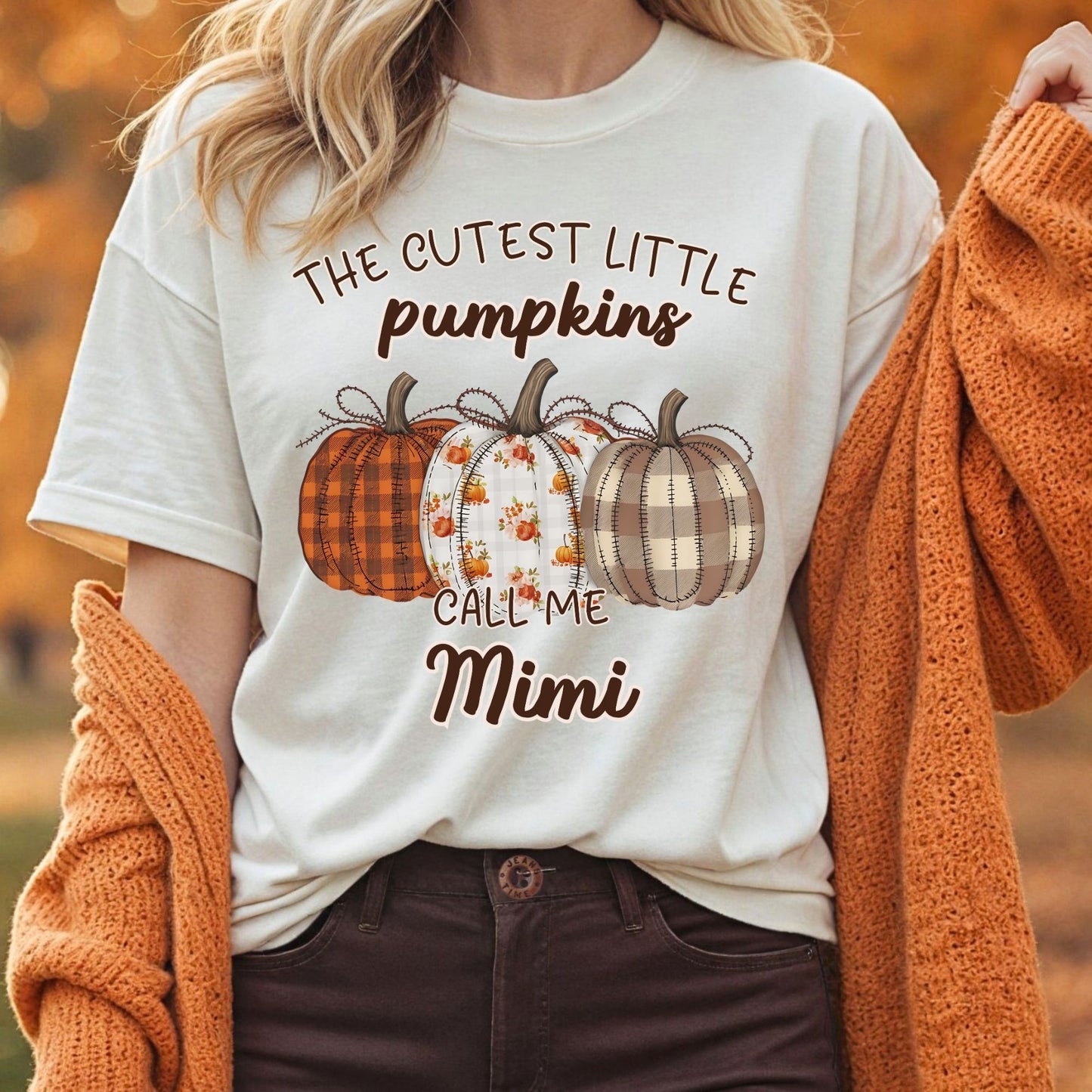 Customizable Grandmother Pumpkin T-Shirt