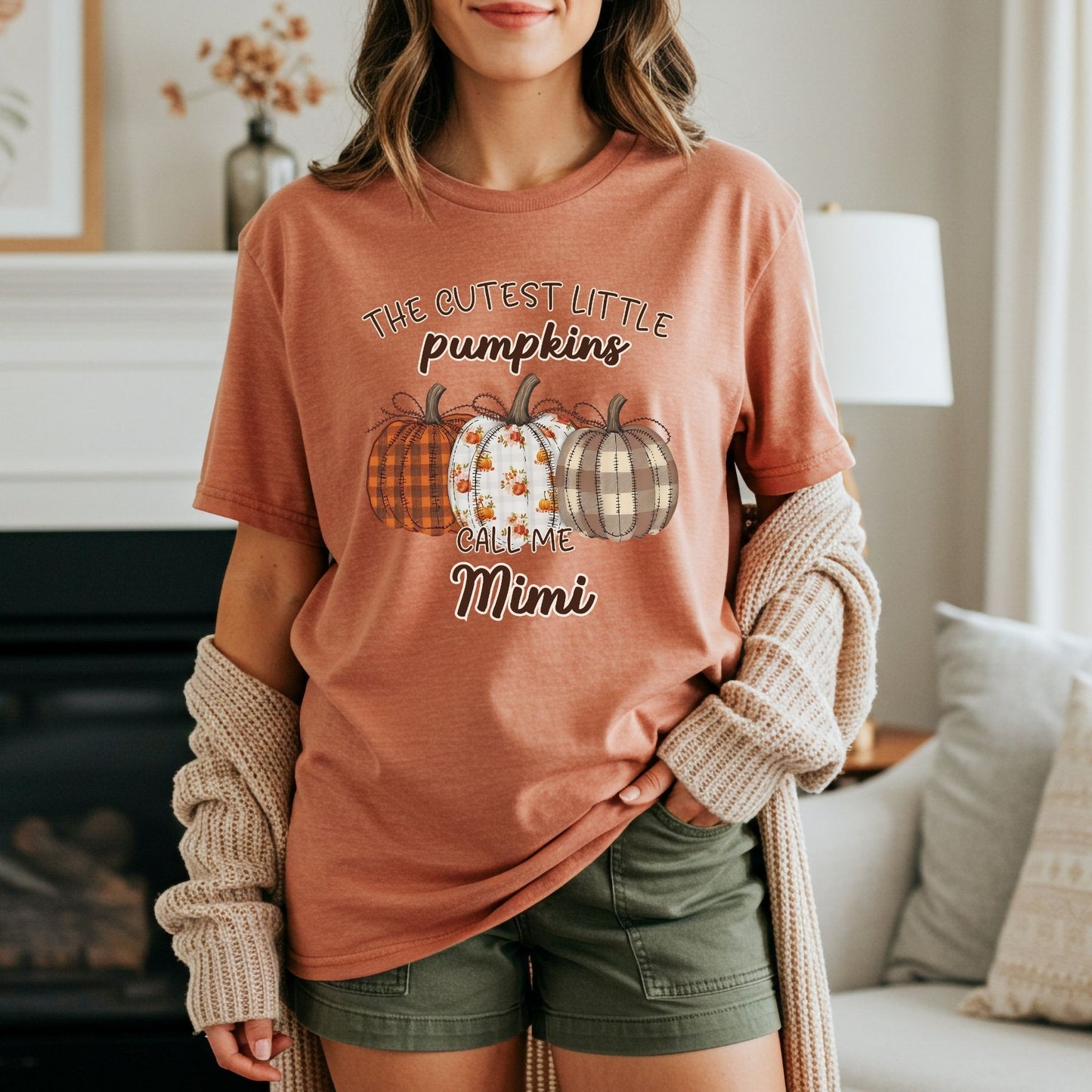 Customizable Grandmother Pumpkin T-Shirt