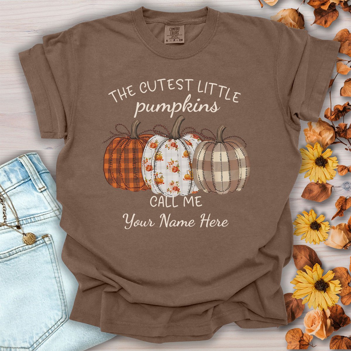 Customizable Grandmother Pumpkin T-Shirt