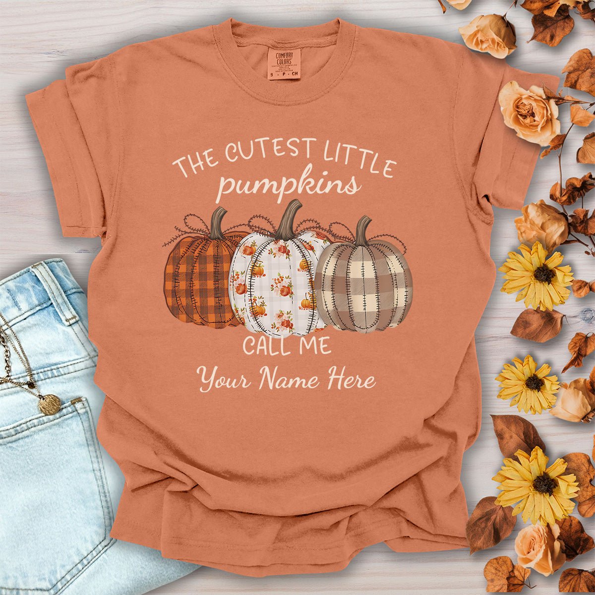 Customizable Grandmother Pumpkin T-Shirt