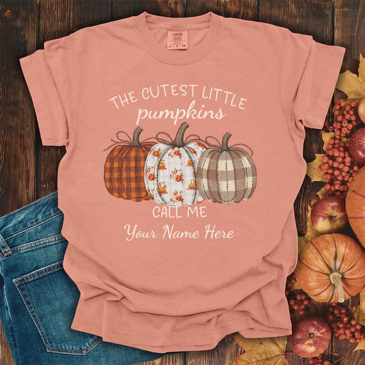Customizable Grandmother Pumpkin T-Shirt