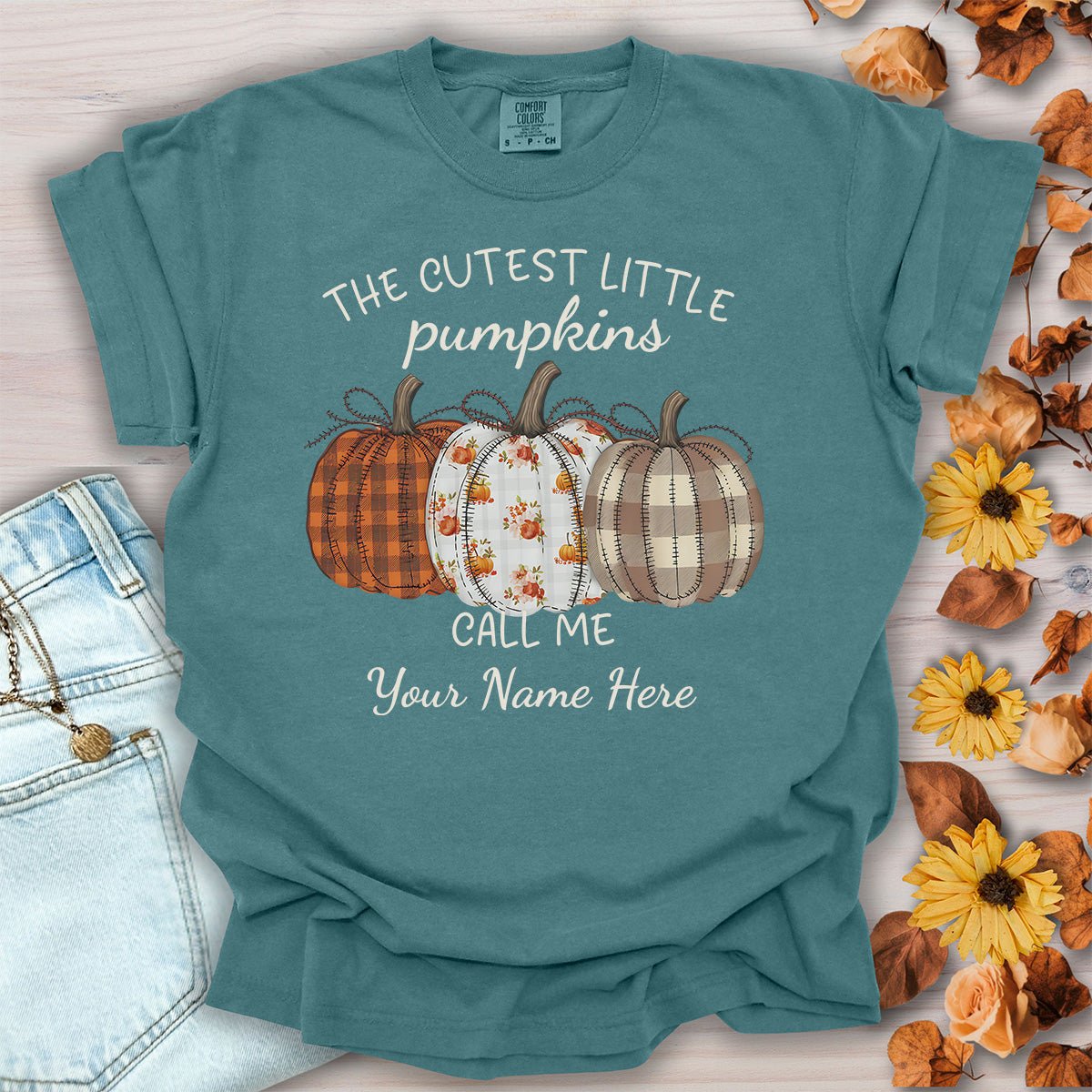 Customizable Grandmother Pumpkin T-Shirt