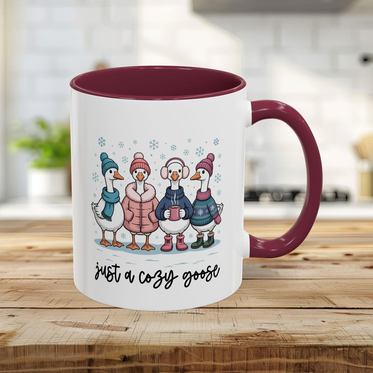 Cute Cozy Winter Geese Mug (11/15oz)