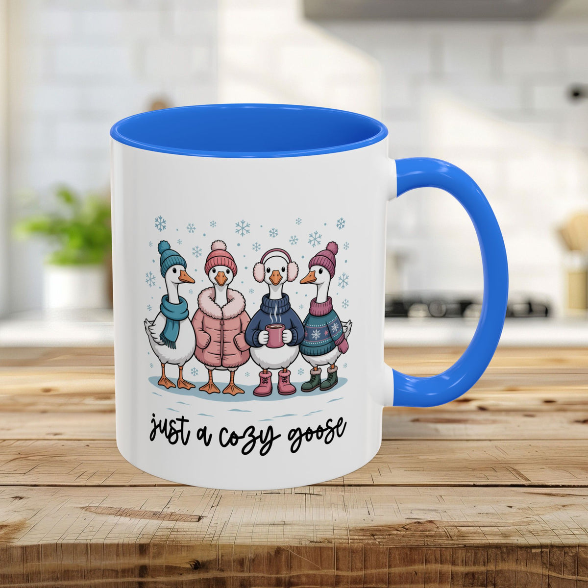 Cute Cozy Winter Geese Mug (11/15oz)