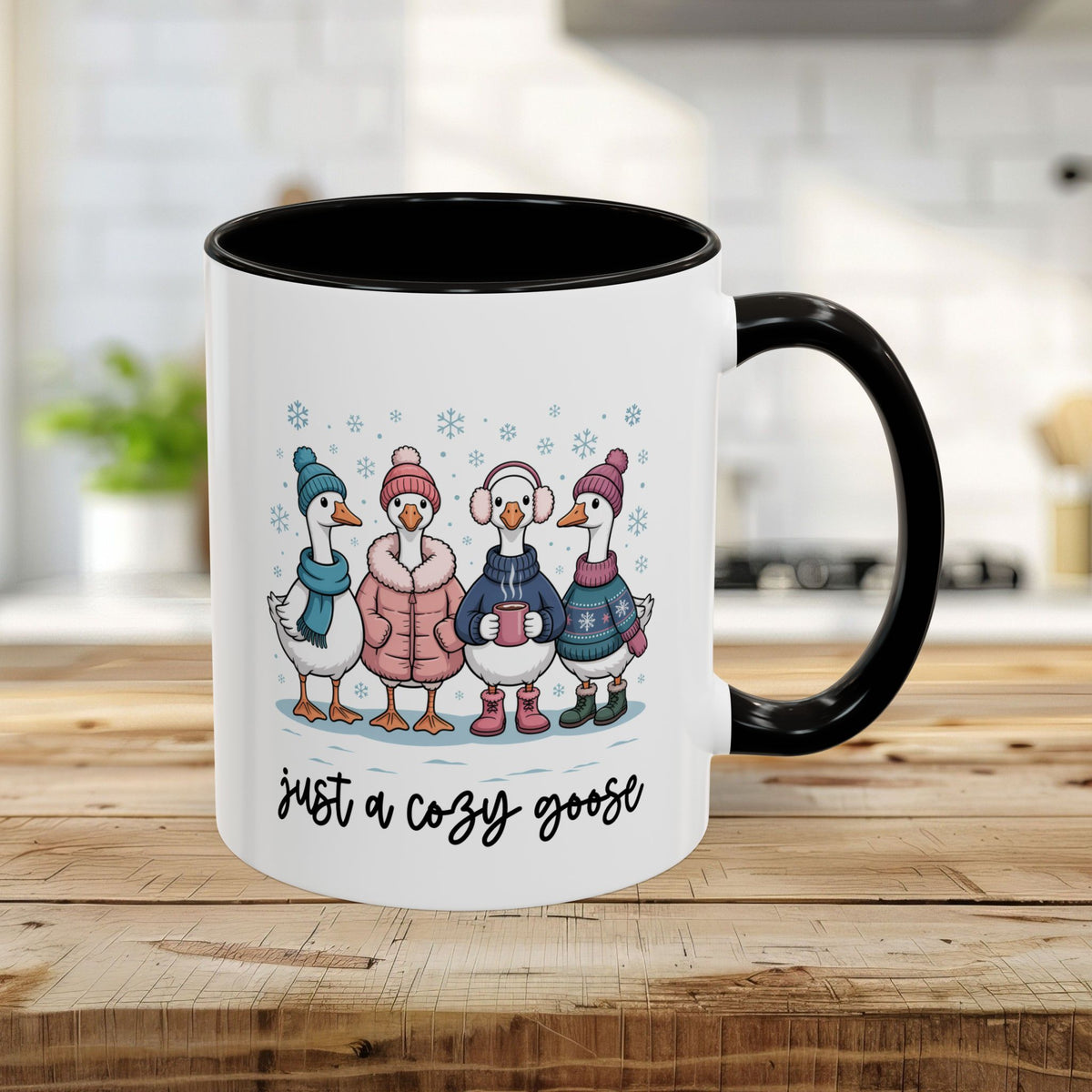 Cute Cozy Winter Geese Mug (11/15oz)