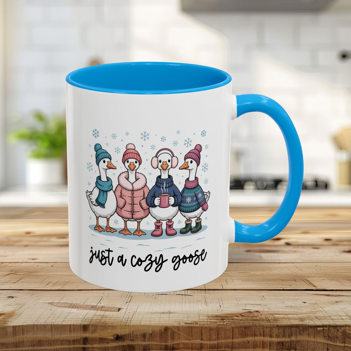 Cute Cozy Winter Geese Mug (11/15oz)
