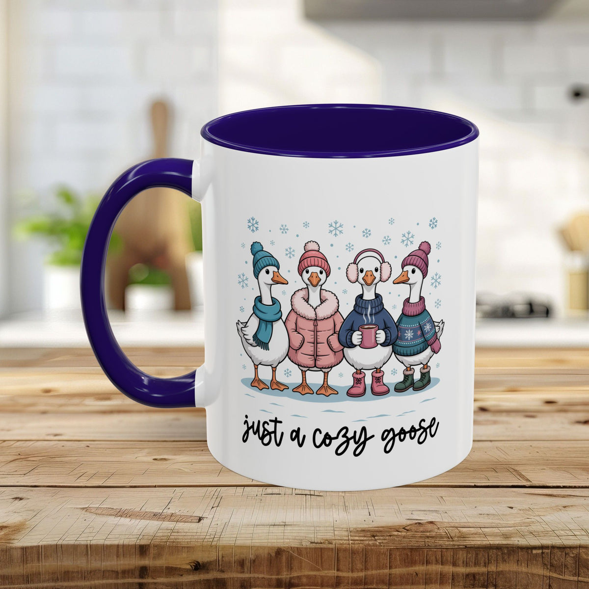 Cute Cozy Winter Geese Mug (11/15oz)