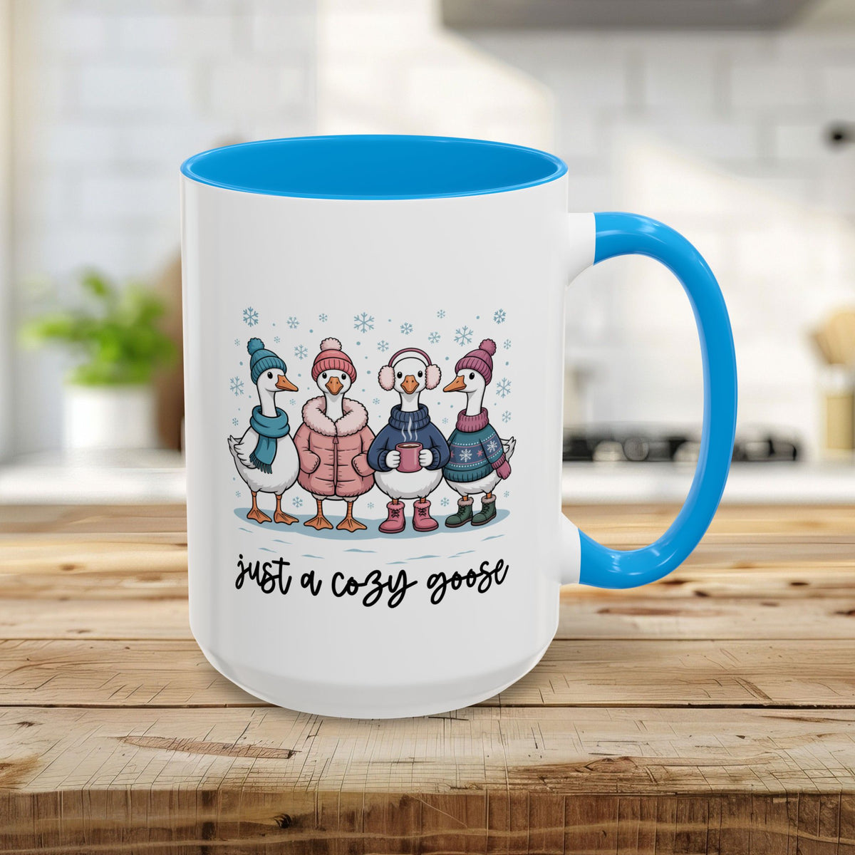 Cute Cozy Winter Geese Mug (11/15oz)