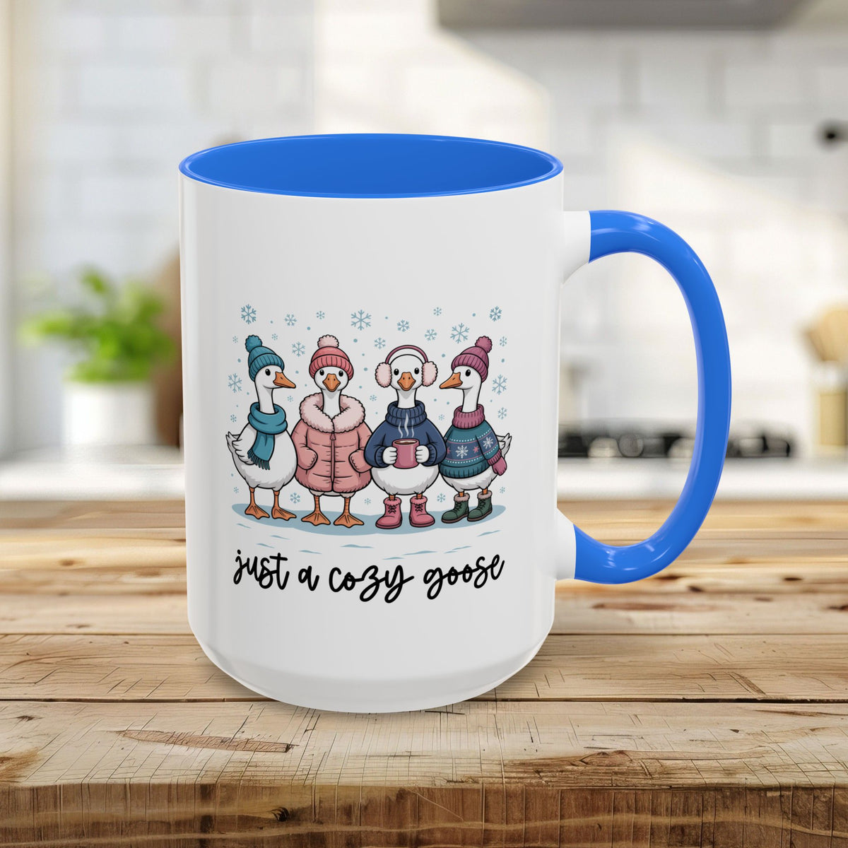 Cute Cozy Winter Geese Mug (11/15oz)