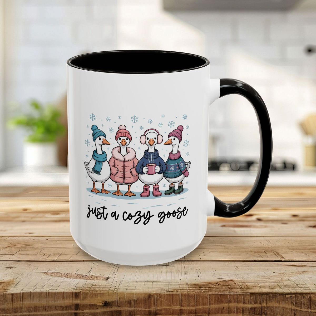 Cute Cozy Winter Geese Mug (11/15oz)
