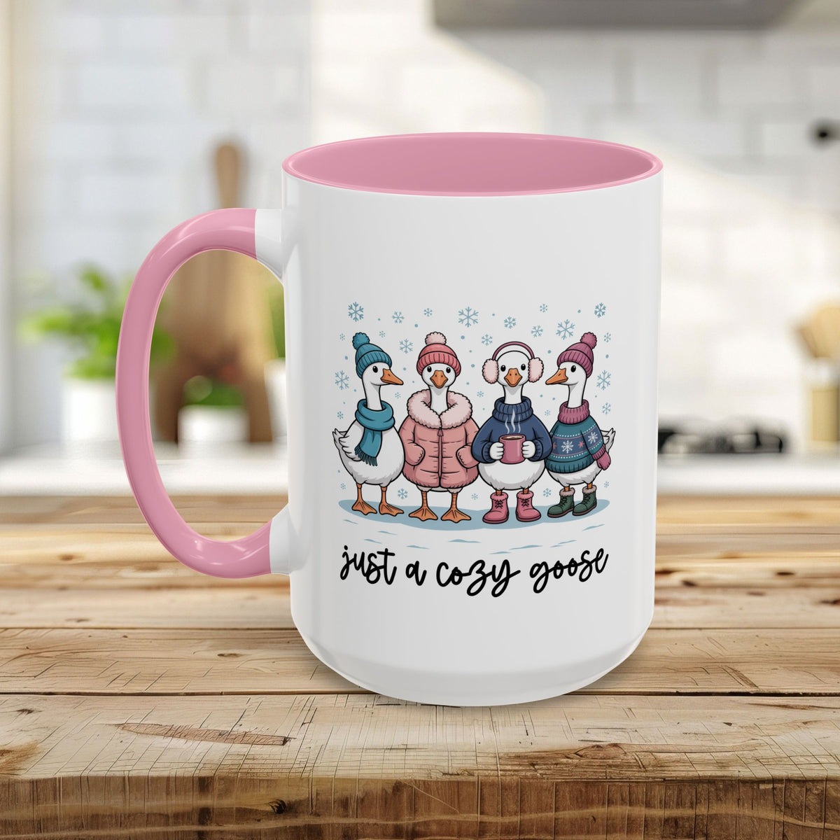 Cute Cozy Winter Geese Mug (11/15oz)
