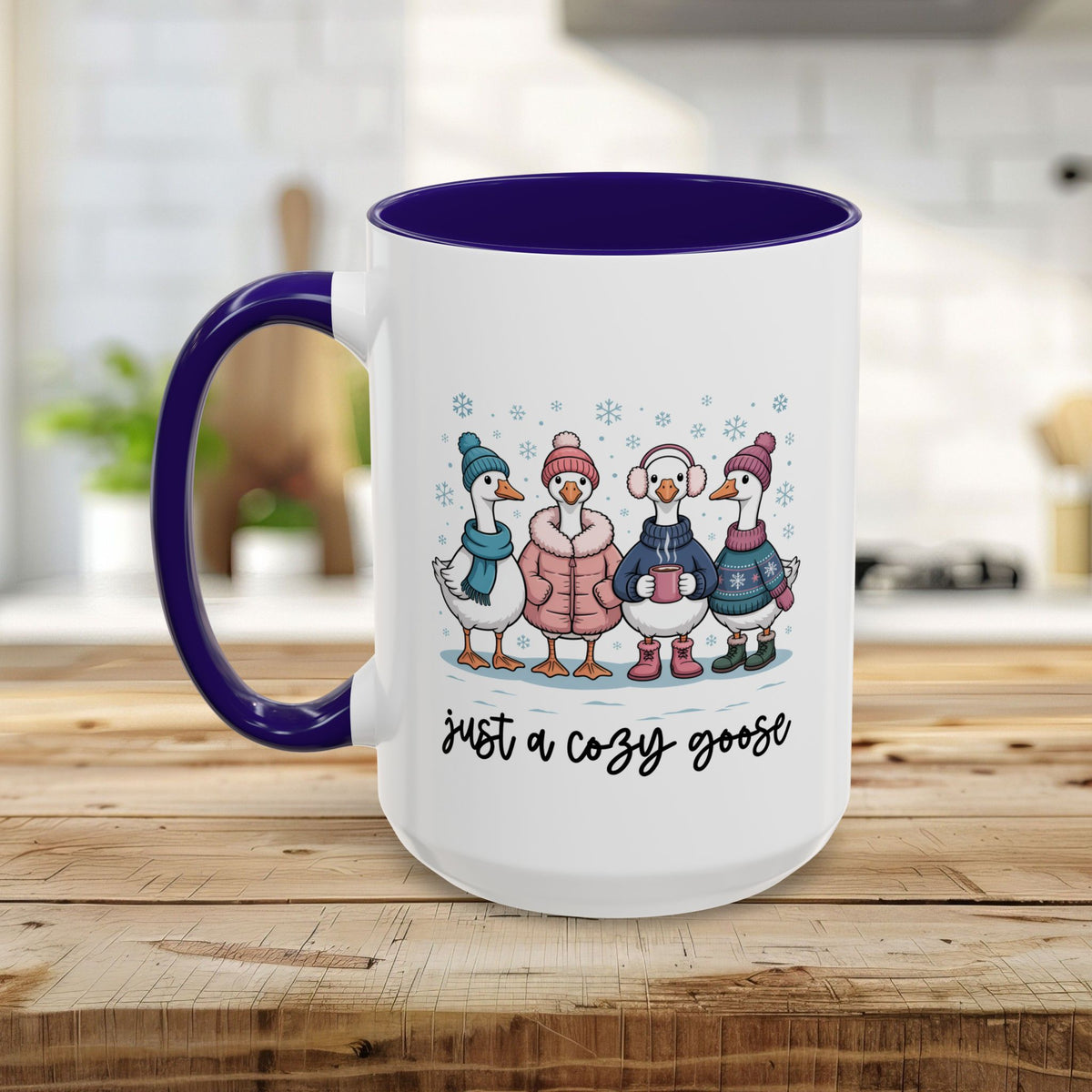 Cute Cozy Winter Geese Mug (11/15oz)