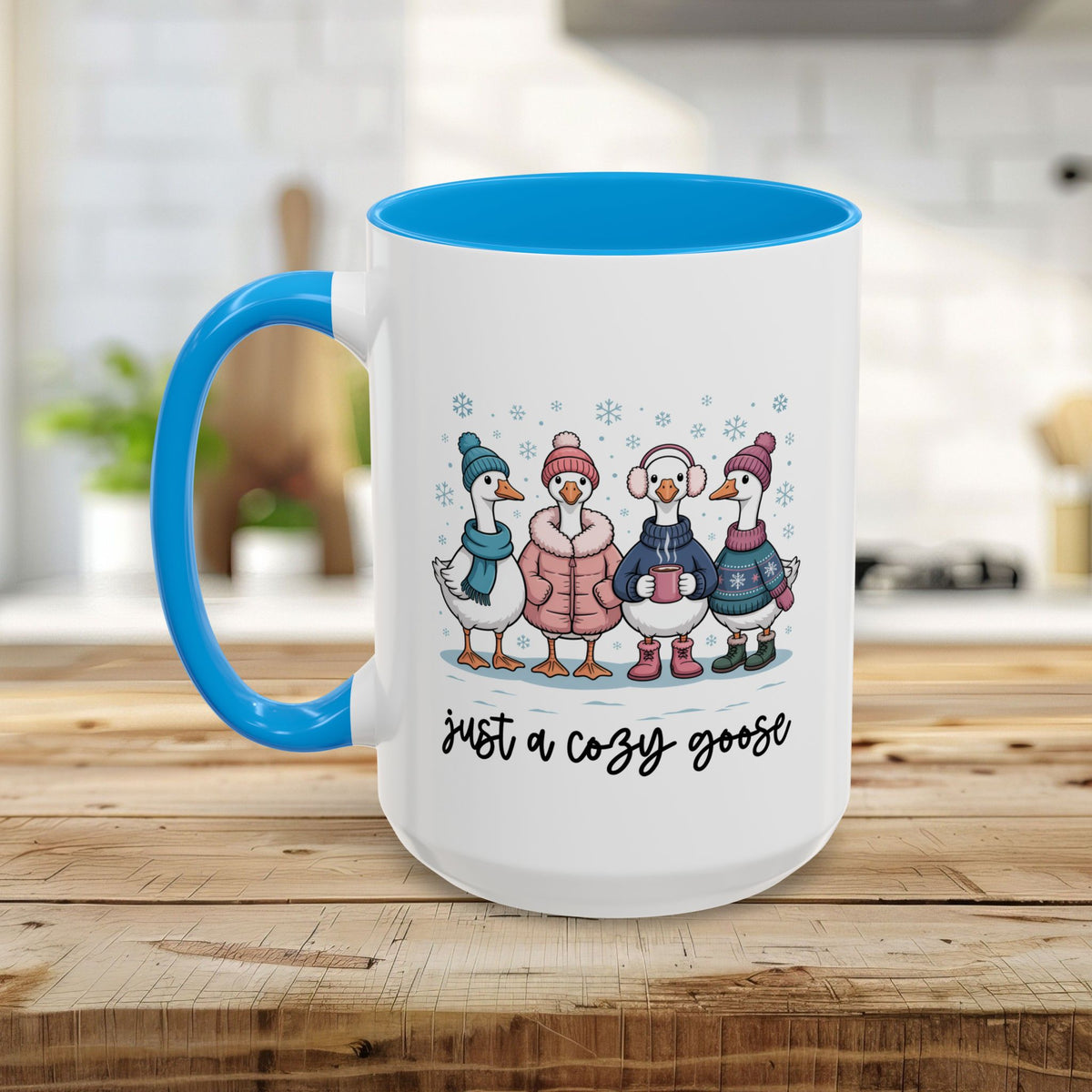 Cute Cozy Winter Geese Mug (11/15oz)