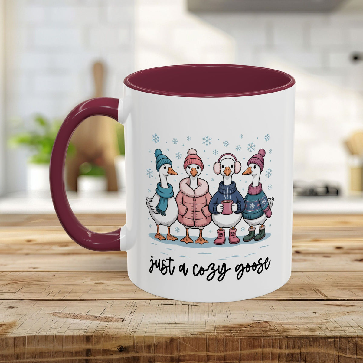 Cute Cozy Winter Geese Mug (11/15oz)