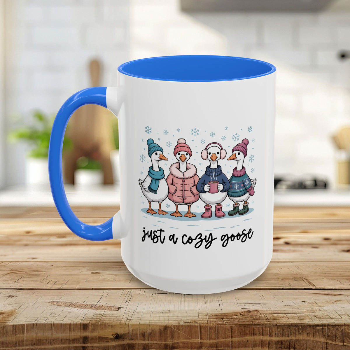 Cute Cozy Winter Geese Mug (11/15oz)