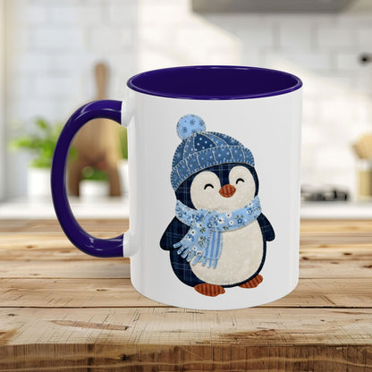 Cute Faux Patchwork Penguin Mug (11/15oz)