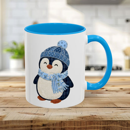 Cute Faux Patchwork Penguin Mug (11/15oz)