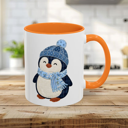 Cute Faux Patchwork Penguin Mug (11/15oz)