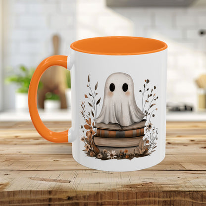 Cute Halloween Ghost Reading Mug (11/15oz)