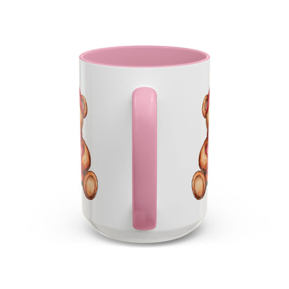 Cute Valentine's Teddy Bear with Heart Mug (11/15oz)