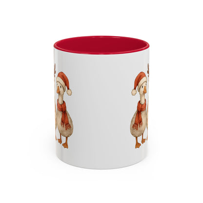 Cute Vintage Christmas Geese Trio Mug (11/15oz)