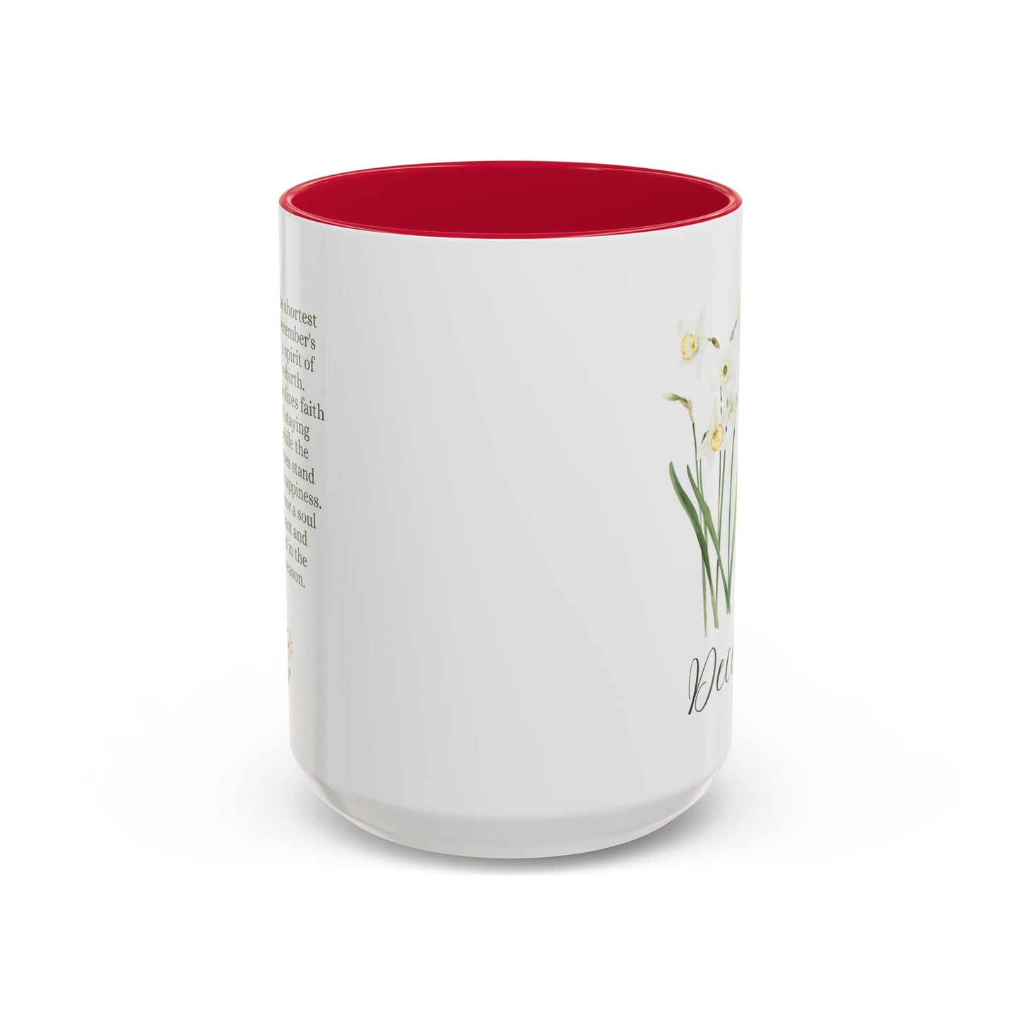 December Birth Month Flowers Mug
