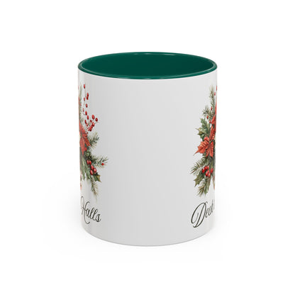 Deck the Halls Holiday Poinsettia Mug (11/15oz)
