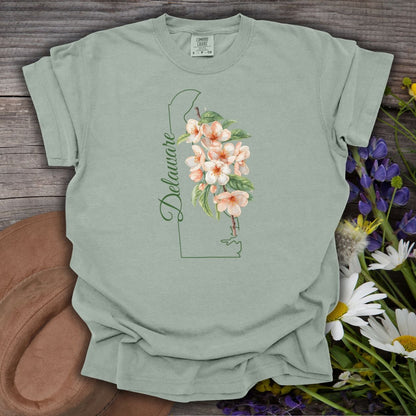 Delaware State Flower T-Shirt — Peach Blossoms