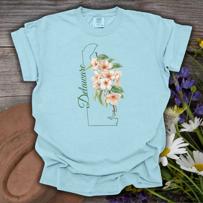Delaware State Flower T-Shirt — Peach Blossoms