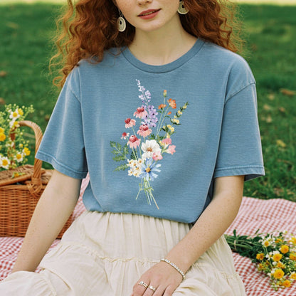 Delicate Summer Wildflowers T-Shirt