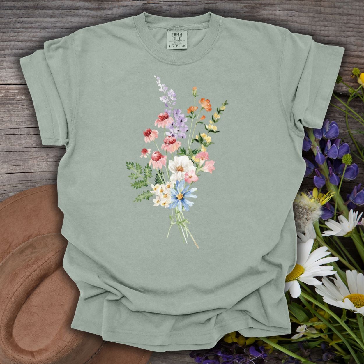 Delicate Summer Wildflowers T-Shirt