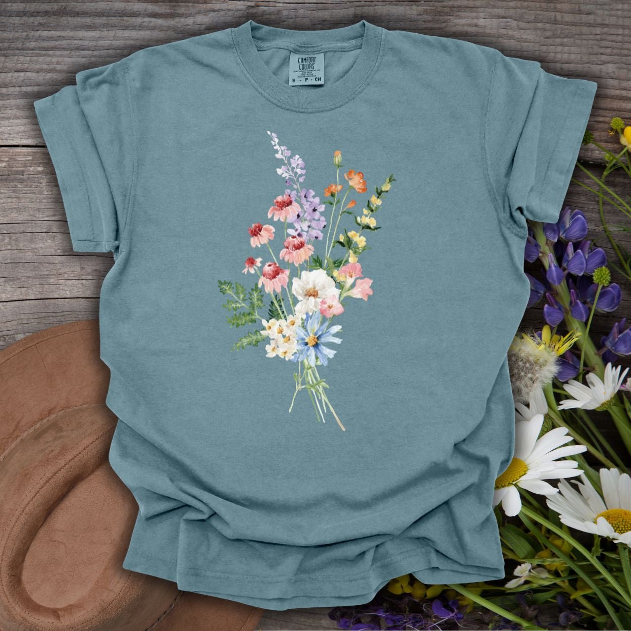 Delicate Summer Wildflowers T-Shirt