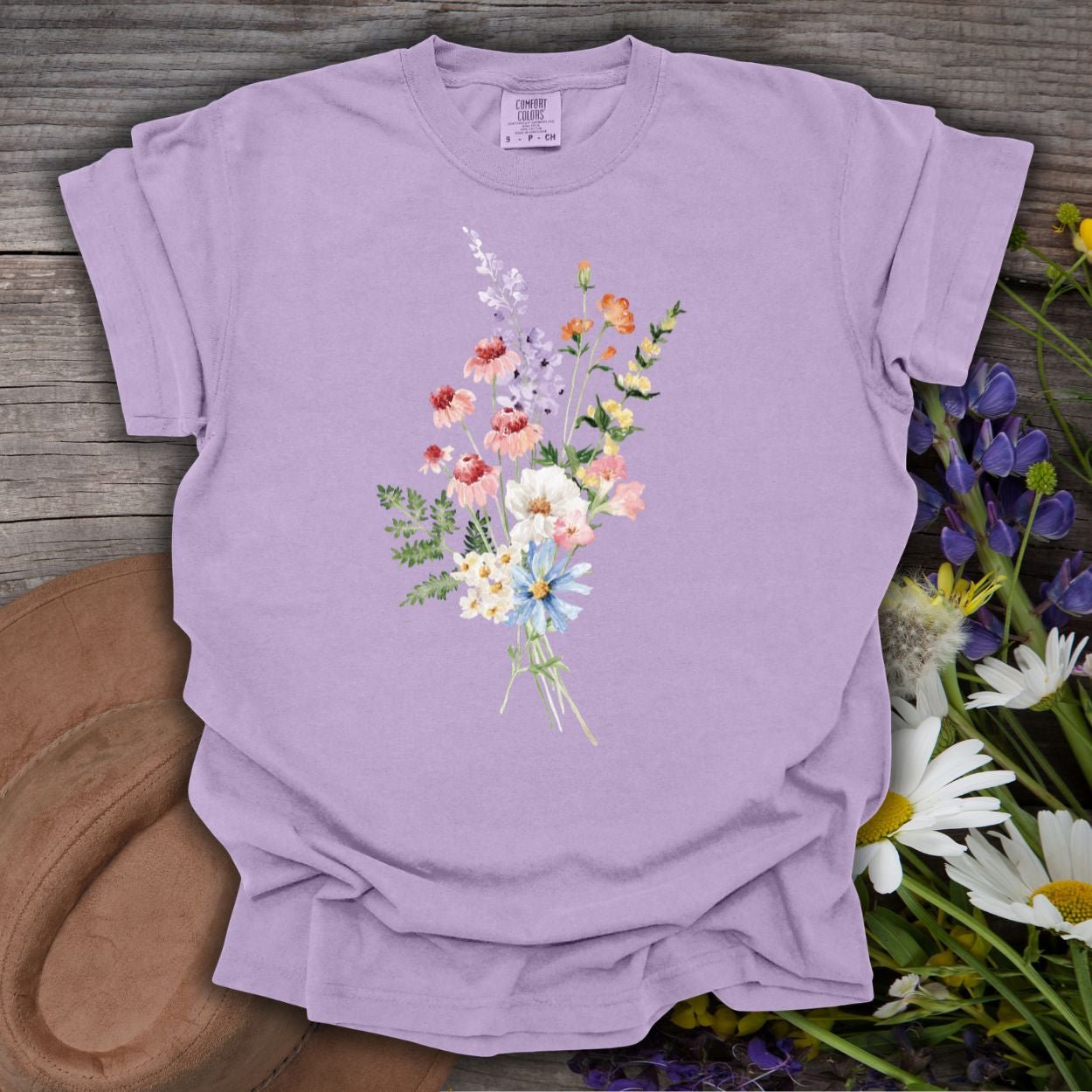 Delicate Summer Wildflowers T-Shirt
