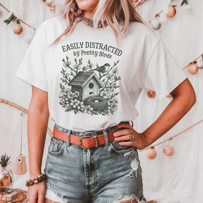Easily Distracted by Birds T-Shirt