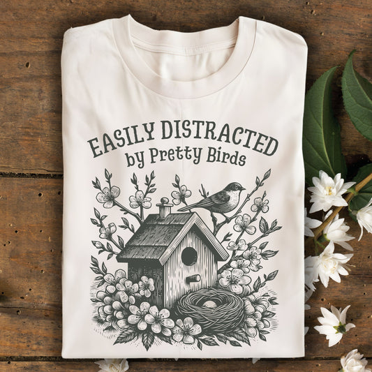 Easily Distracted by Birds T-Shirt