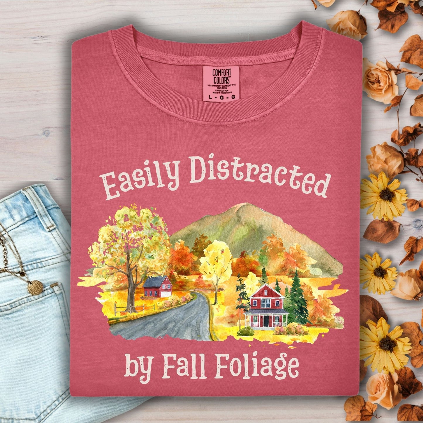 Easily Distracted by Fall Foliage T-shirt