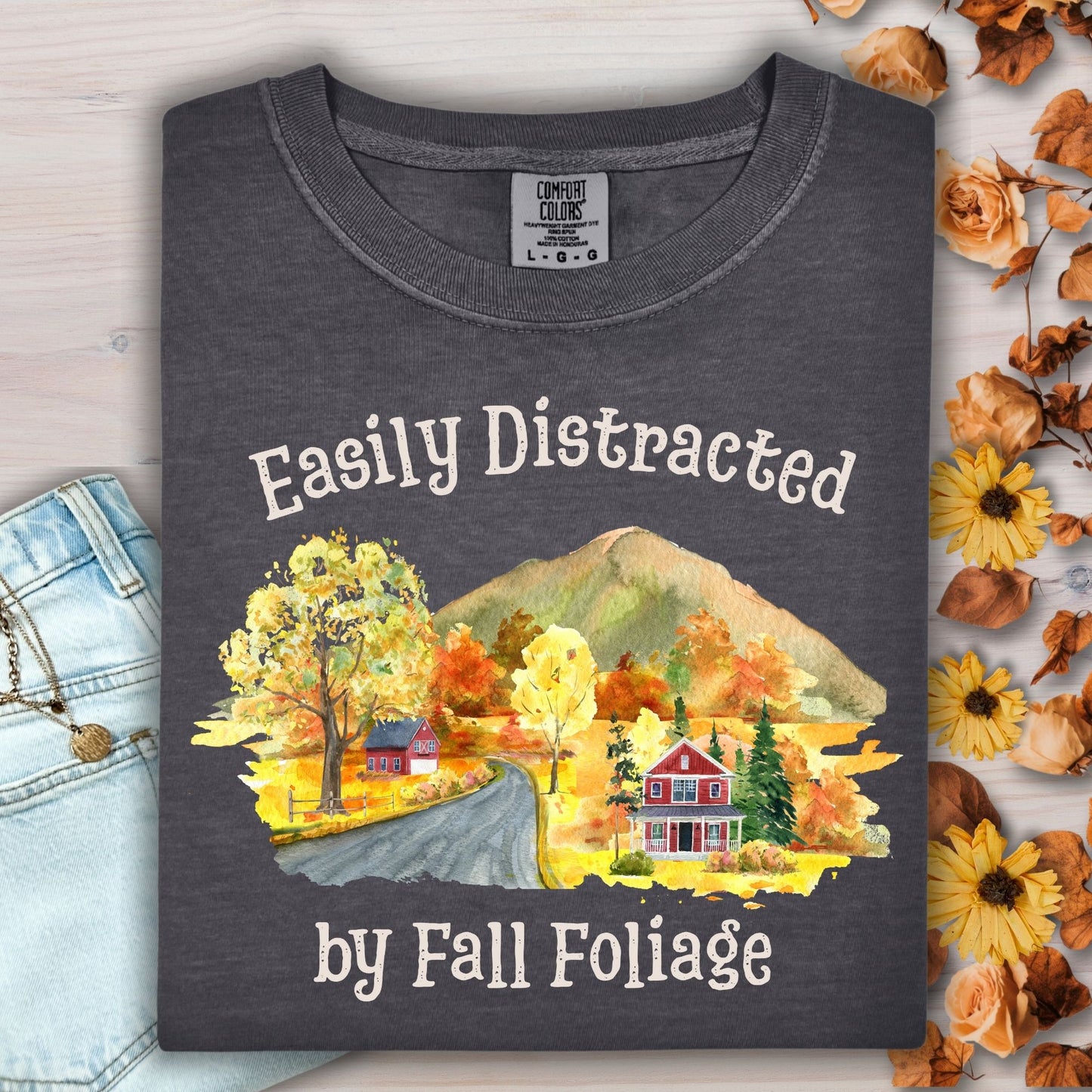 Easily Distracted by Fall Foliage T-shirt