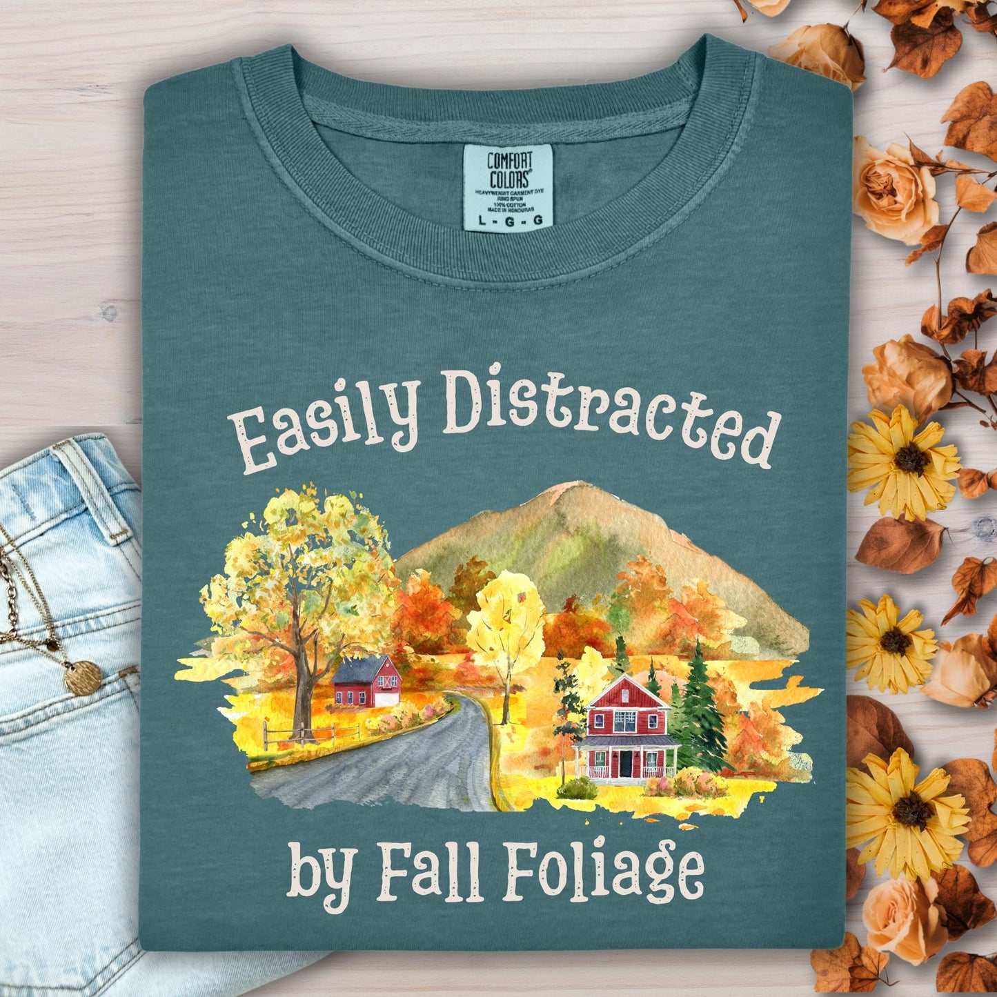 Easily Distracted by Fall Foliage T-shirt