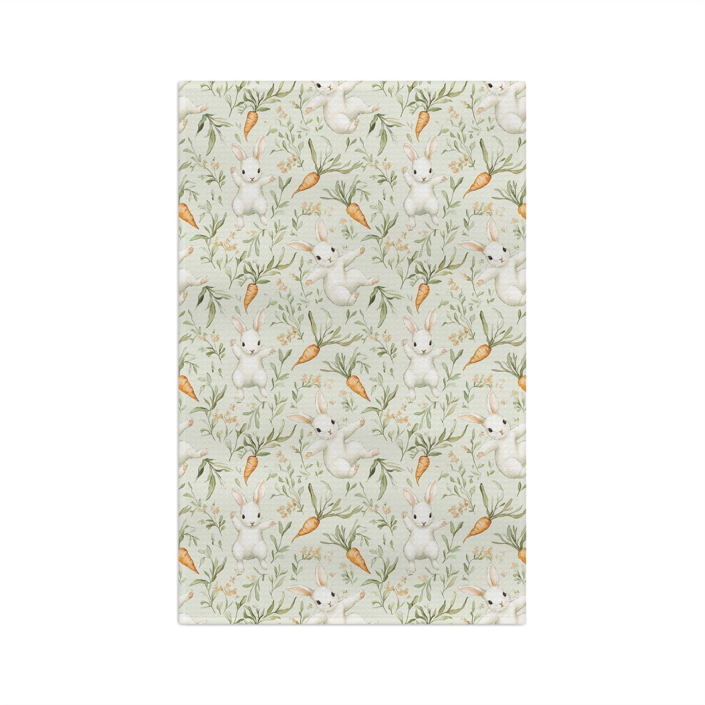 Easter Bunny & Carrot Microfiber Tea Towel