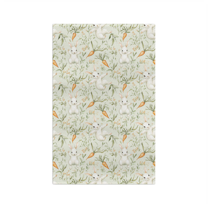 Easter Bunny & Carrot Microfiber Tea Towel